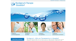 Desktop Screenshot of mundgeruch-therapie-duesseldorf.de