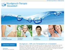 Tablet Screenshot of mundgeruch-therapie-duesseldorf.de